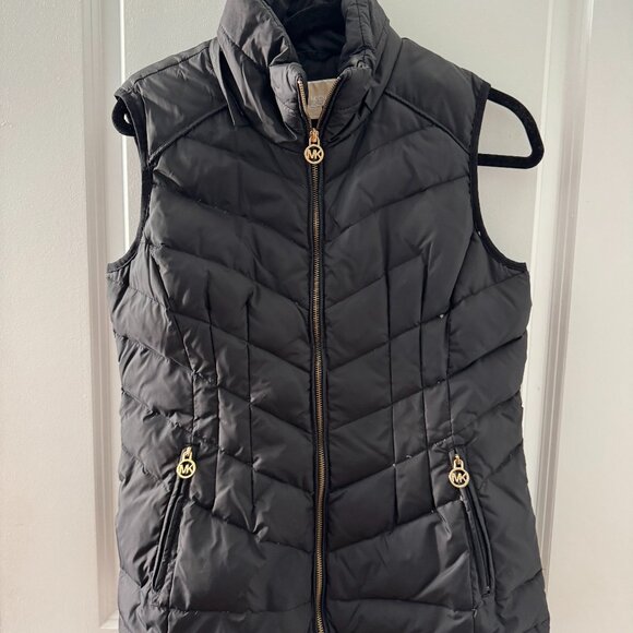 USED-Women Michael Kors Vest-Size Medium BLACK - Picture 1 of 5